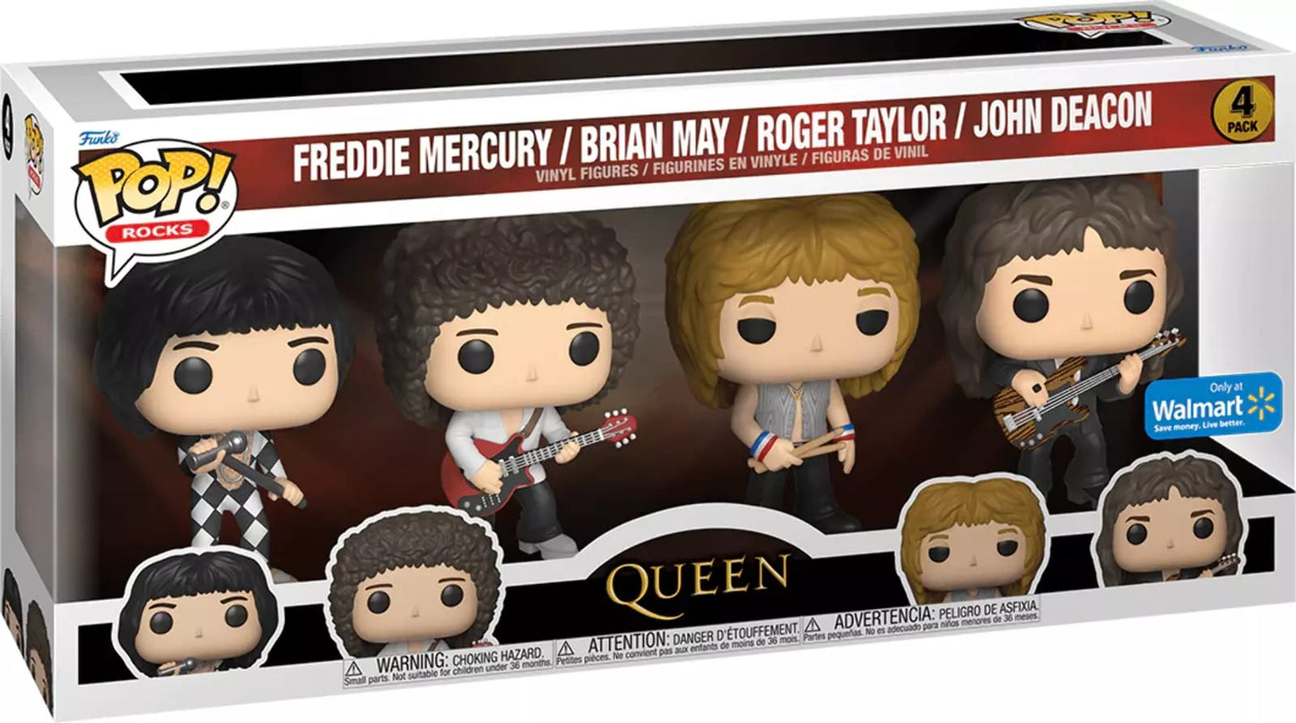 Funko Rocks: Pop! Queen – Roger Taylor, Brian May, John Deacon, Freddie Mercury Toy