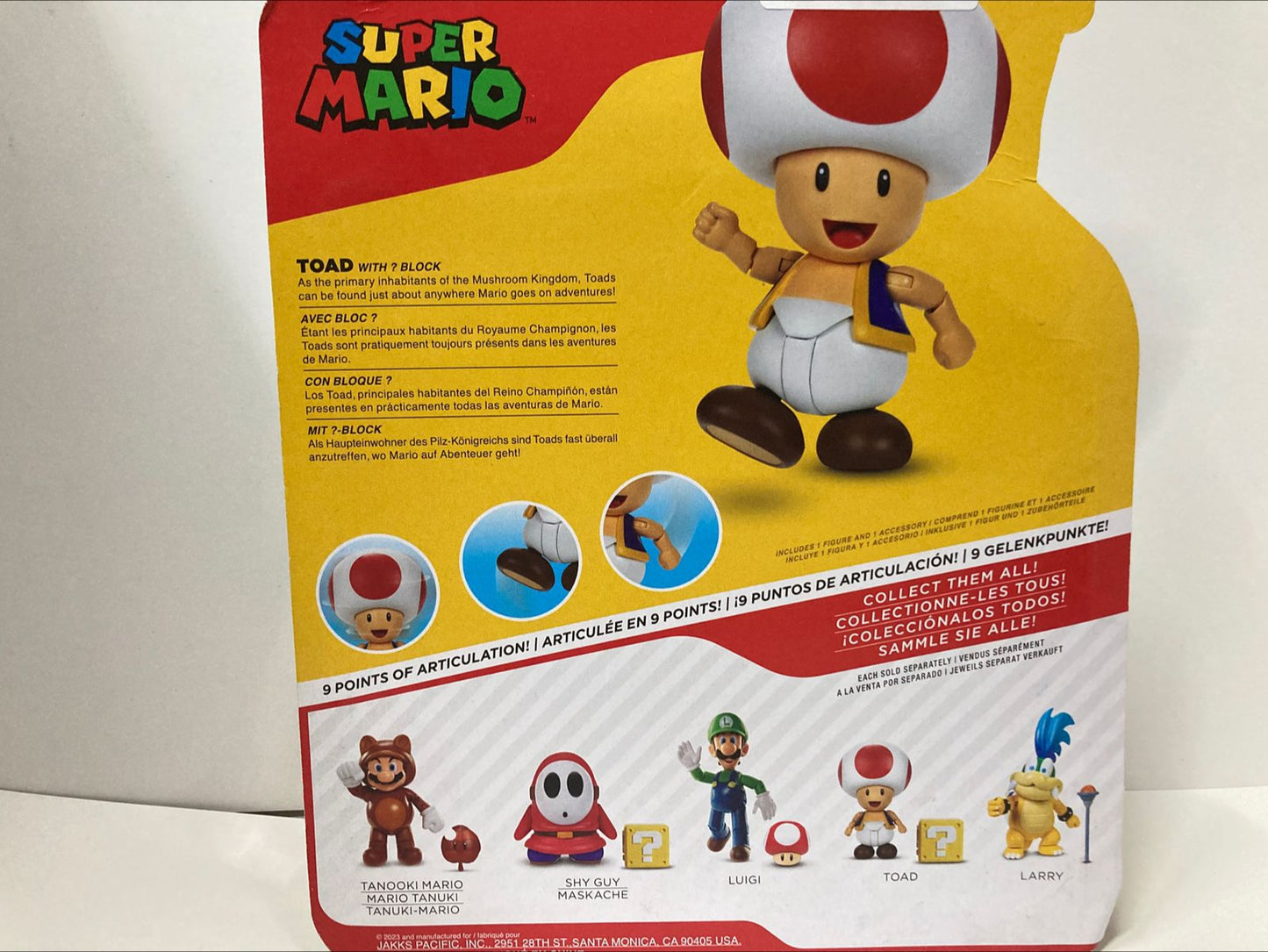 Juguete Nintendo The Super Mario Bros Movie Figura 'Toad'