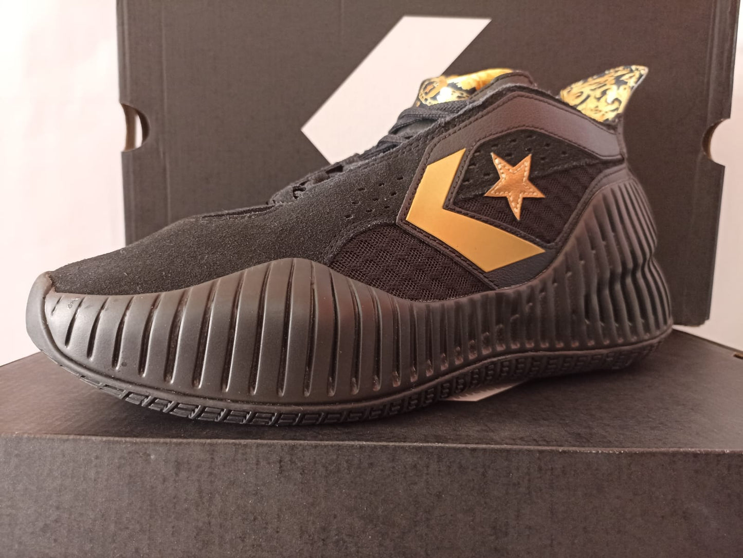 Converse All Star BB Prototype CX Mid 'Black Gold Baroque'