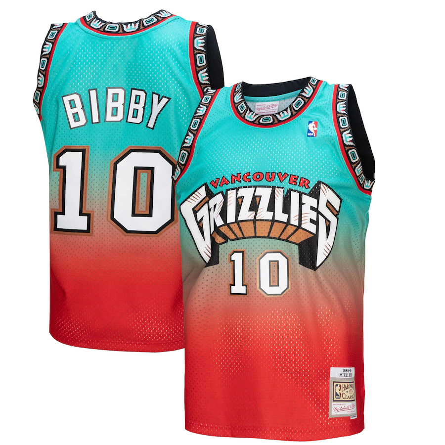 Jersey Mitchell & Ness Mike Bibby Vancouver Grizzlies 1998-99