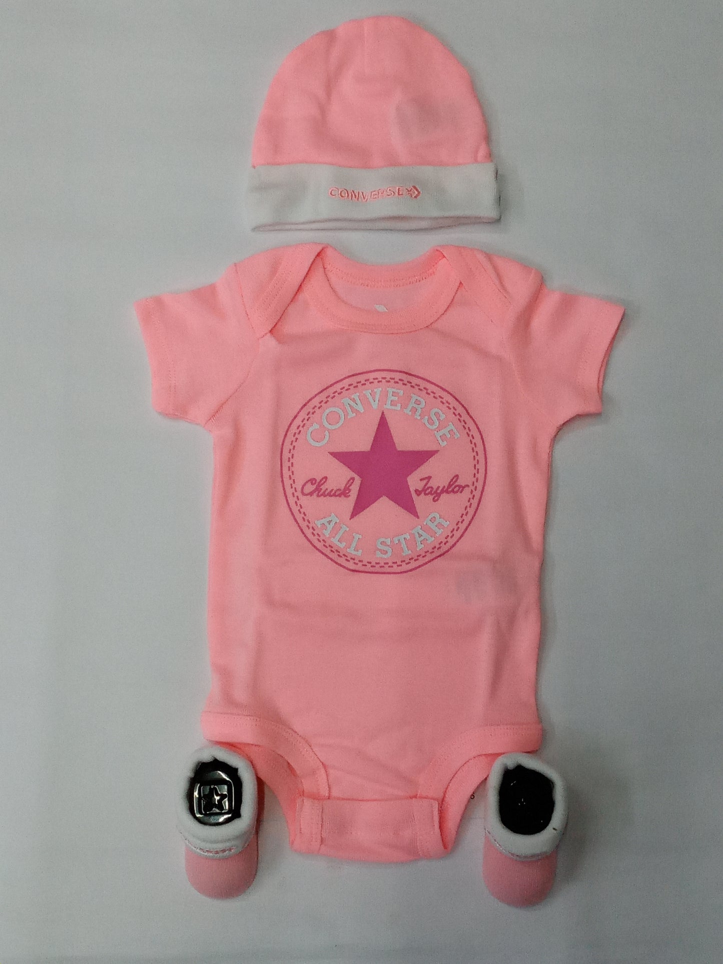 Conjunto Para Bebe Converse Classic Rosa