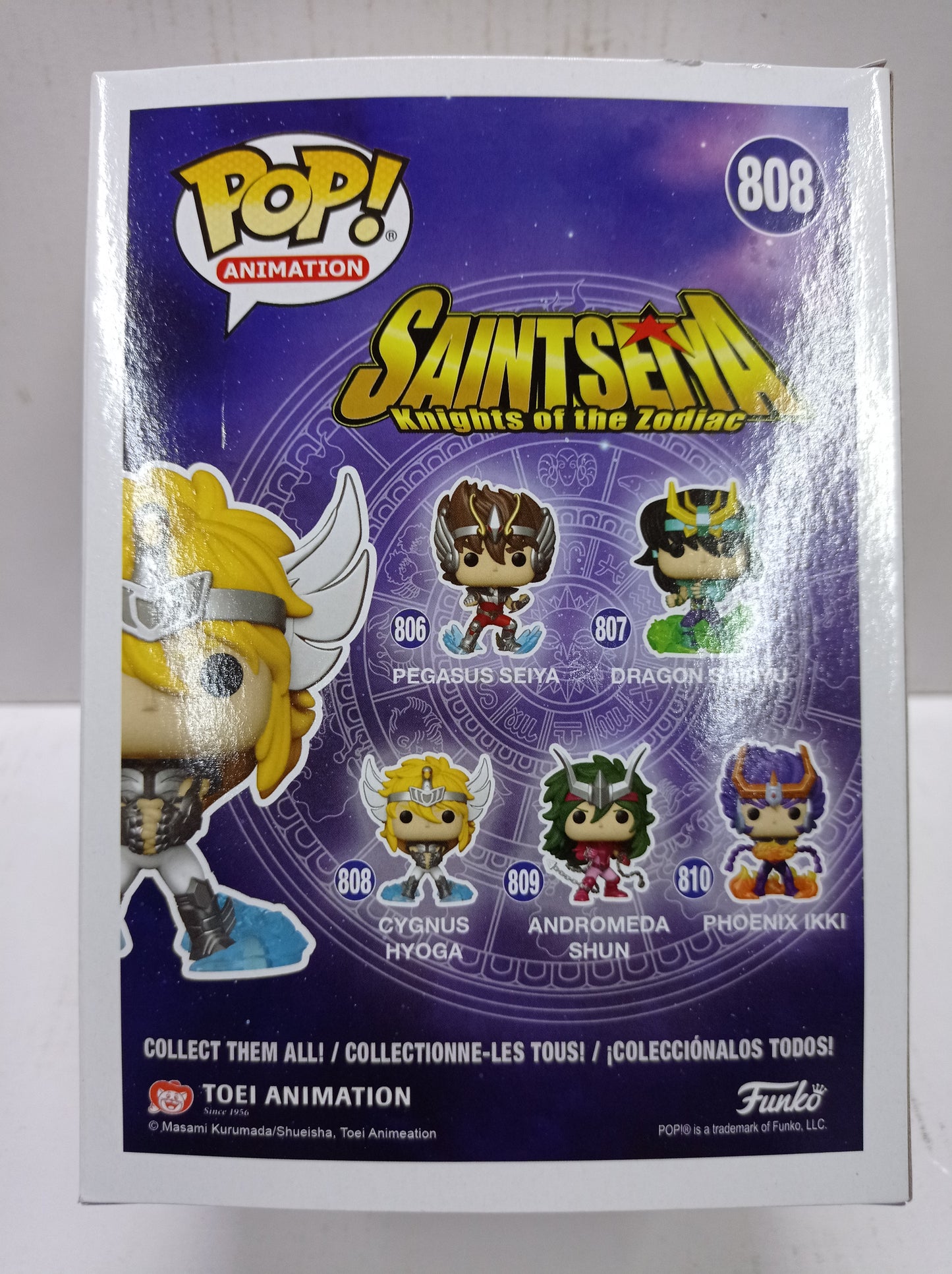 Funko Pop Cygnus Hyoga Caballeros del Zodiaco #808