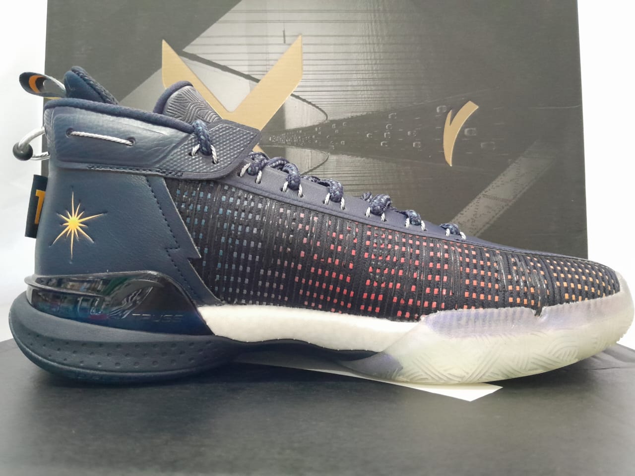 Anta KT9 Klay Thompson 'Navy Yellow'