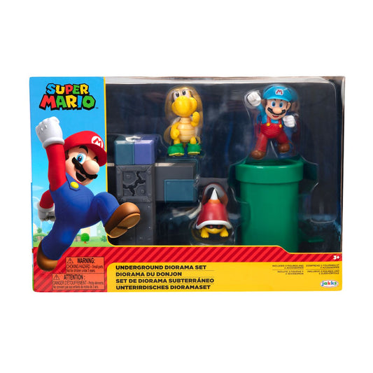 Juguete Nintendo Super Mario Set Diorama Subterráneo Jakks