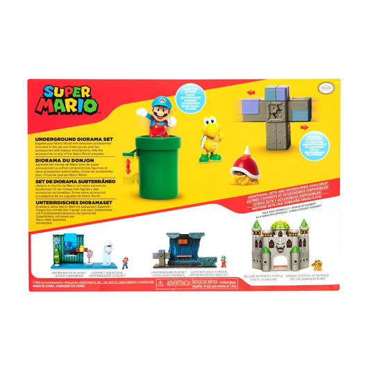 Juguete Nintendo Super Mario Set Diorama Subterráneo Jakks