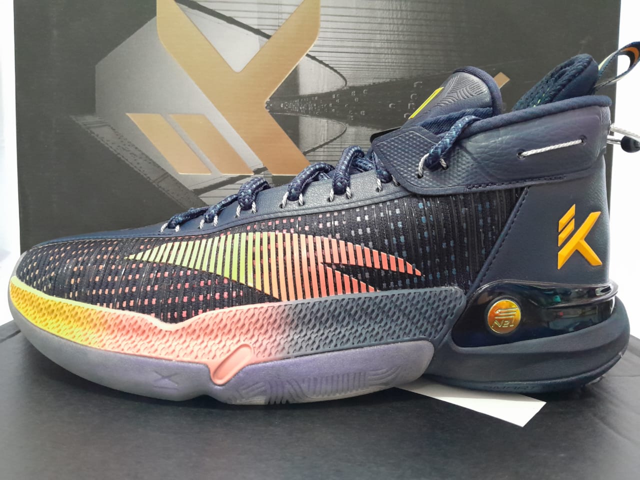 Anta KT9 Klay Thompson 'Navy Yellow'