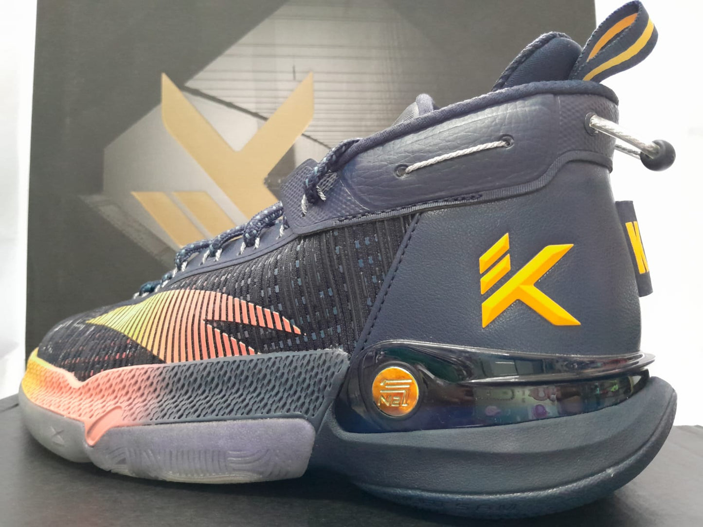 Anta KT9 Klay Thompson 'Navy Yellow'