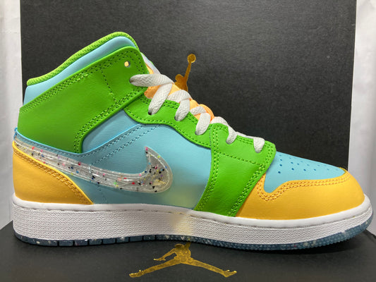 Air Jordan 1 Mid SE GS 'Recycled Grind'