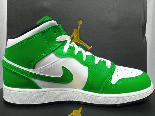 Air Jordan 1 Mid GS 'Lucky Green'