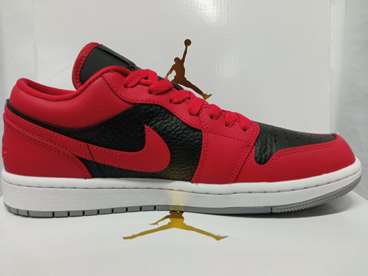 Air Jordan 1 Low SE Wmns 'Split - Gym Red Cement Grey'