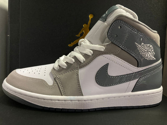 Air Jordan 1 Mid SE 'Patent Cool Grey'