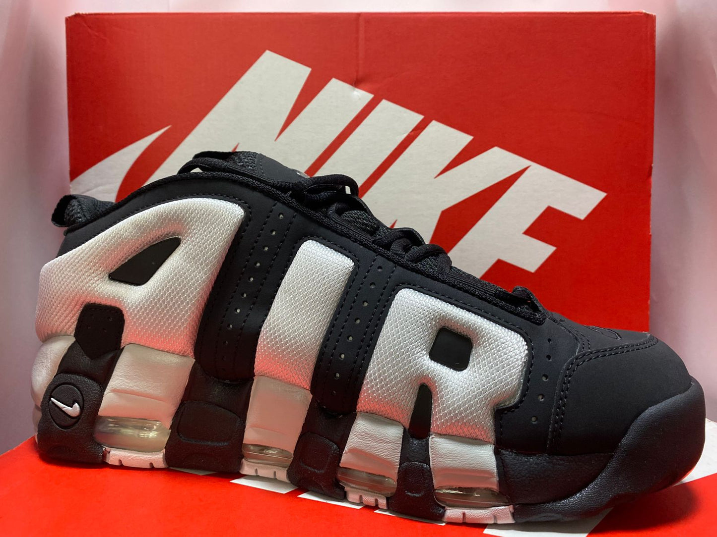 Nike Air More Uptempo Low 'Black Photon Dust'