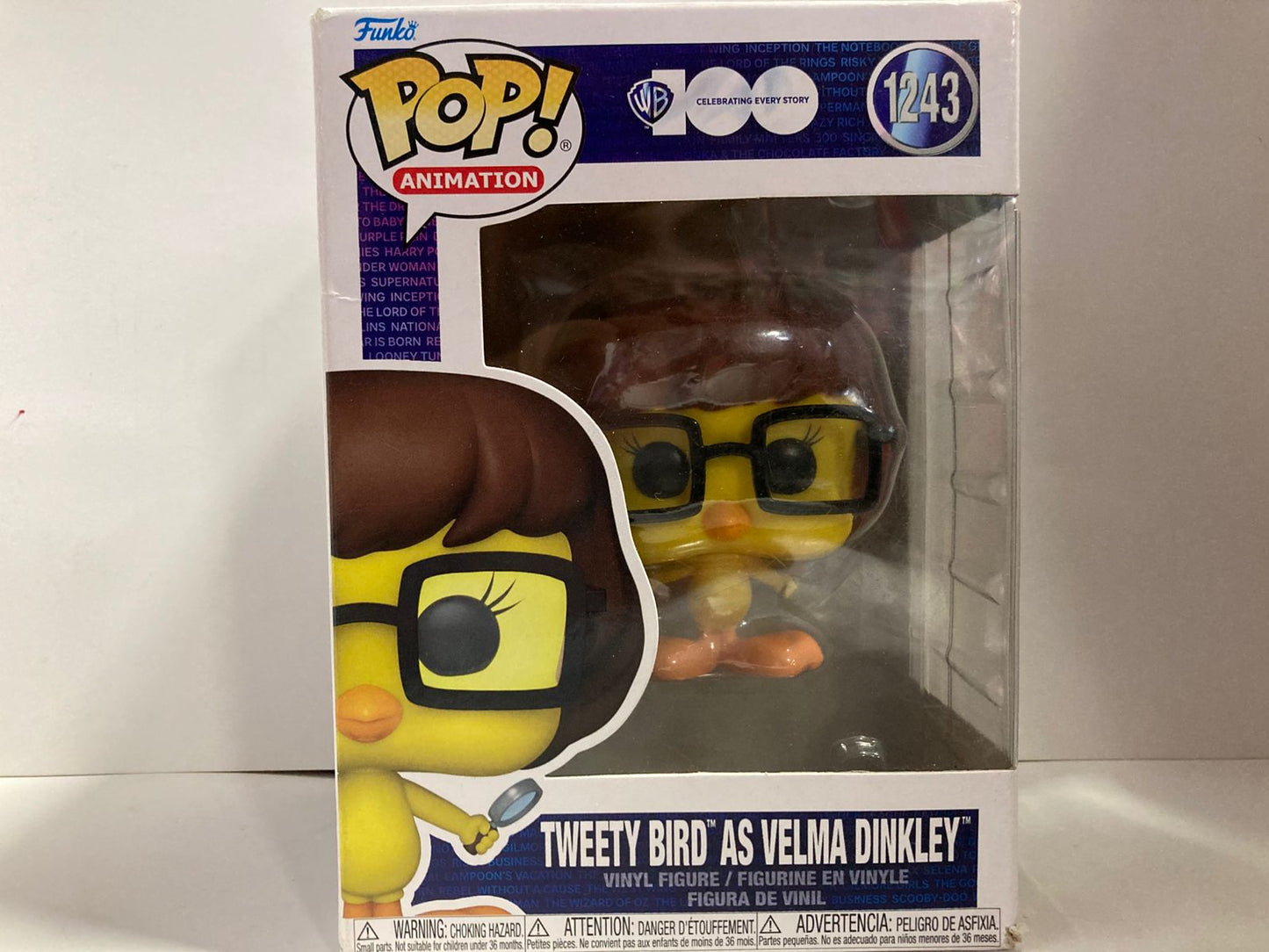 Funko pop 'WB Tweety Bird'as Velma Dinkley' #1243
