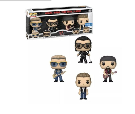 U2 Funko Pop 4pack Exclusivo,Bono , Adam,  The Edge,  Larry