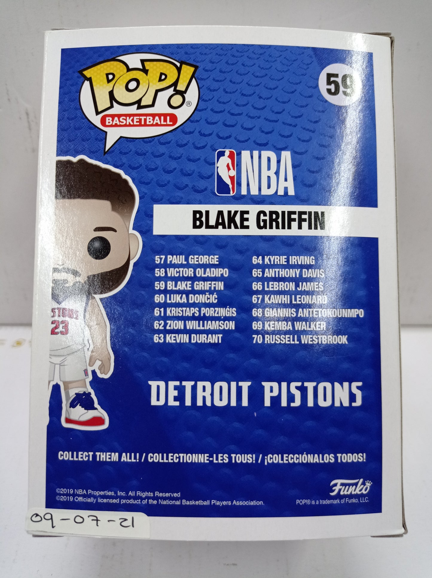 Funko Pop Blake Griffin Detroit Pistons #59