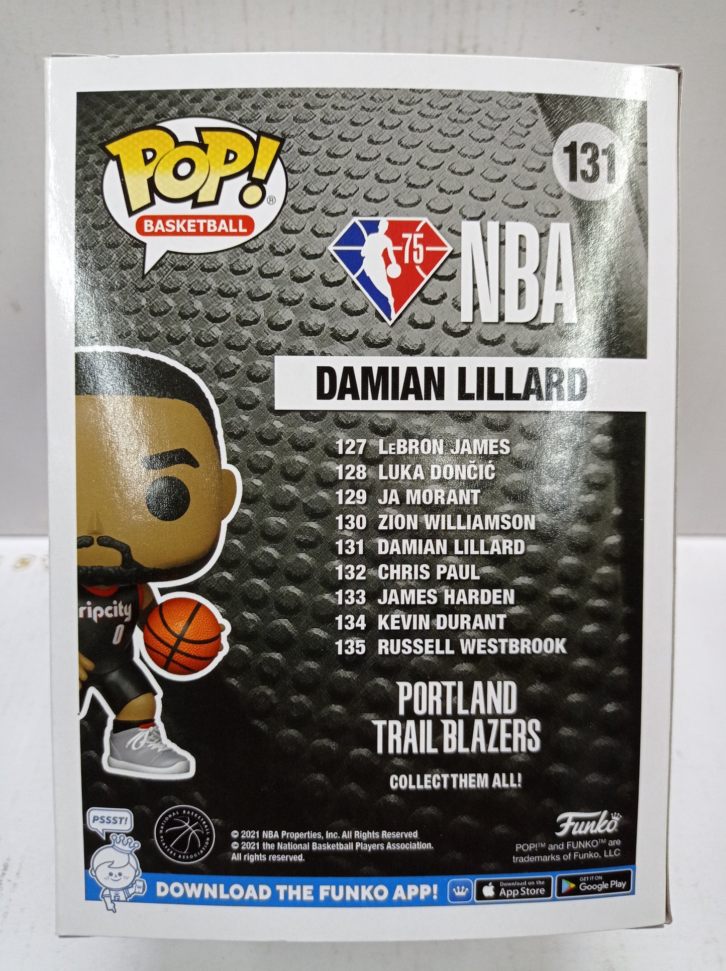 Funko Pop Damian Lillard Portland Trail Blazers #131