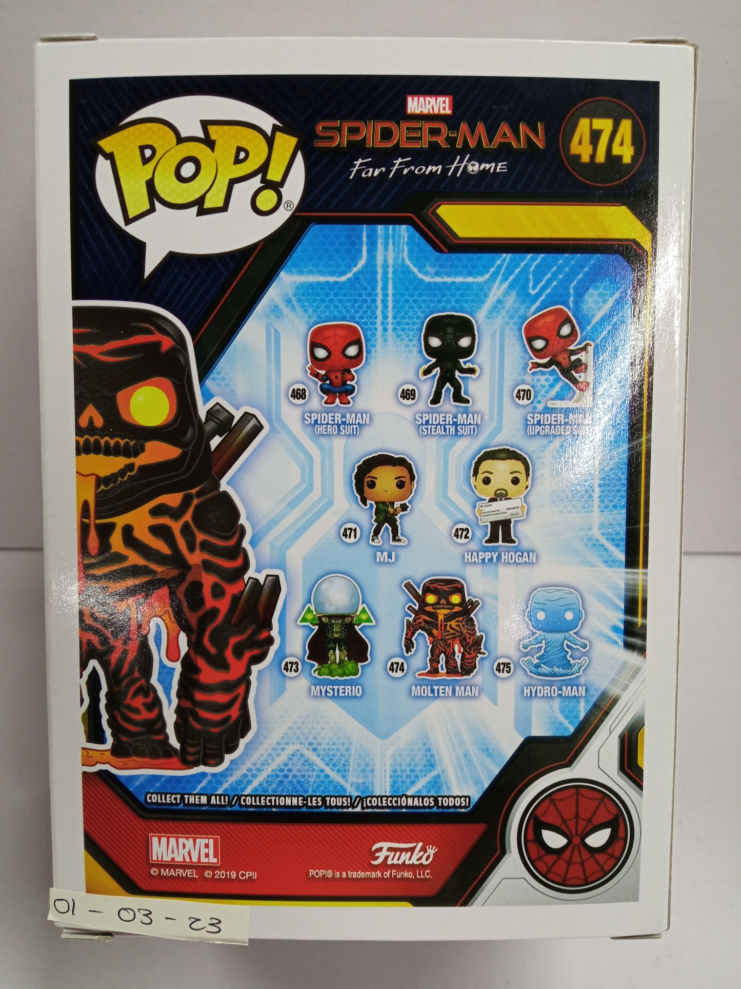 Funko Pop Molten Man Spider-Man Far From Home #474